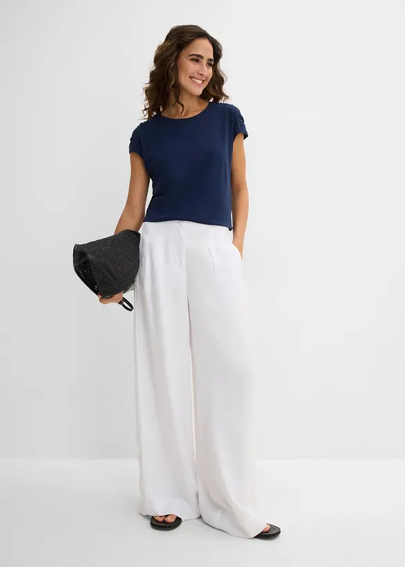 Topp i boxy-modell, kortermet, bonprix