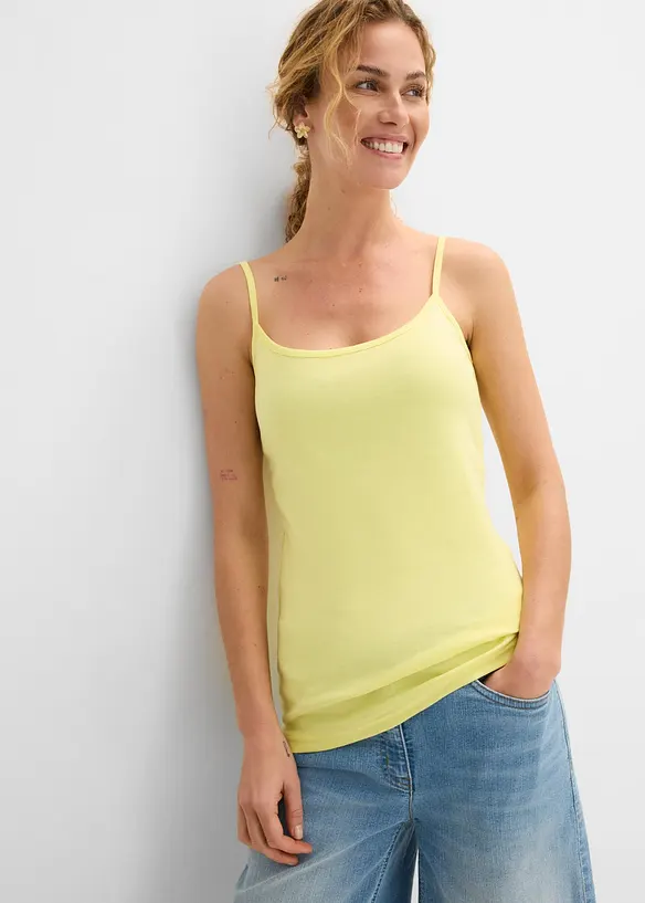 Singlet i 100% bomull (3-pack), bonprix