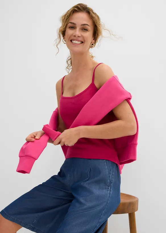 Singlet i 100% bomull (3-pack), bonprix