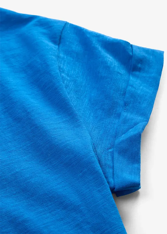 Boxy, lang topp med korte ermer, bonprix
