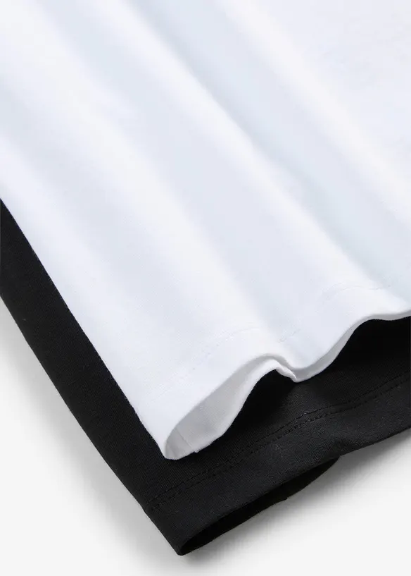 Singlet i &oslash;kologisk bomull (2-pack), bonprix