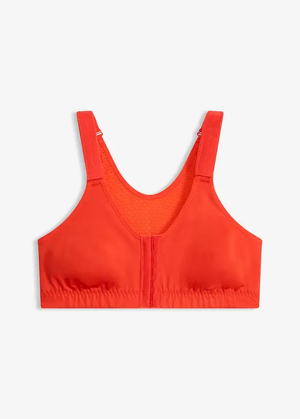 Trenings-BH med lukning foran og medium st&oslash;tte, bonprix