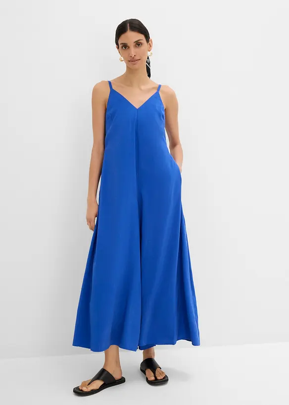 Jumpsuit i viskosemiks med regulerbare stropper, bonprix