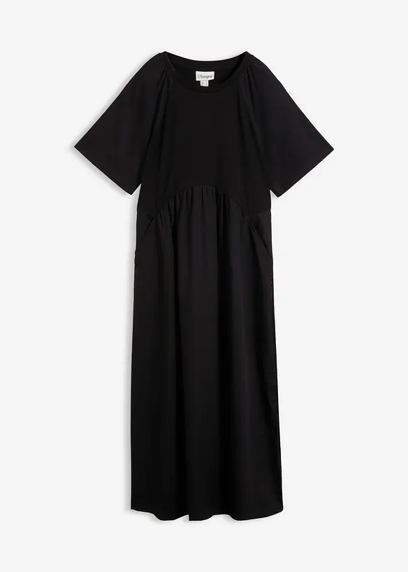 Midikjole i 100% bomull, bonprix