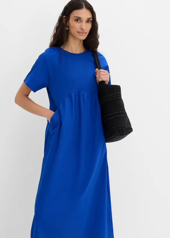 Midikjole i 100% bomull, bonprix