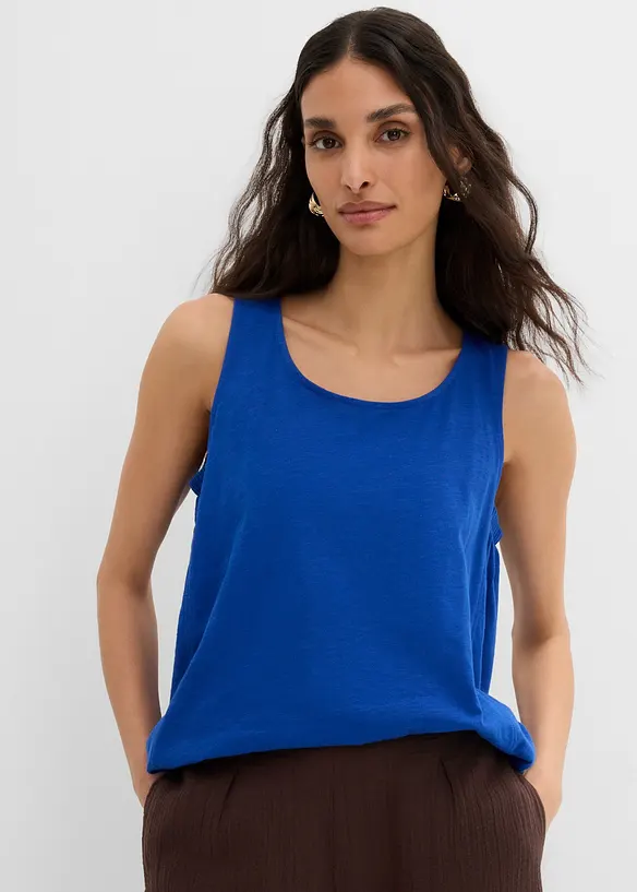 Singlet i 100% &oslash;kologisk bomull, bonprix