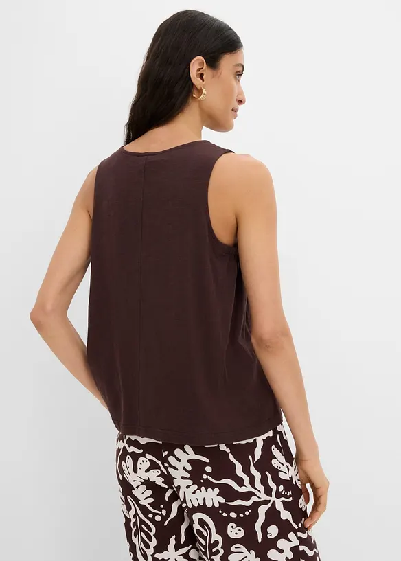 Singlet i 100% &oslash;kologisk bomull, bonprix