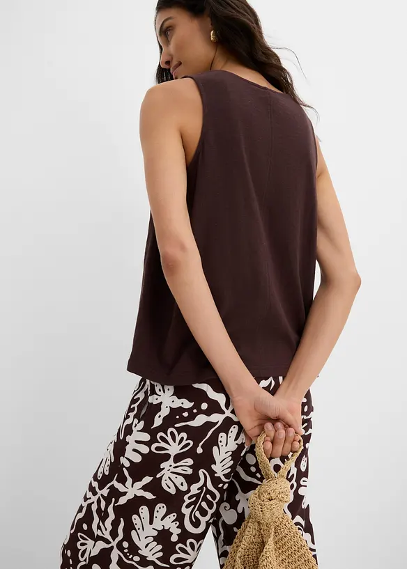 Singlet i 100% &oslash;kologisk bomull, bonprix