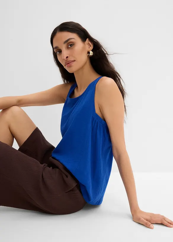Singlet i 100% &oslash;kologisk bomull, bonprix