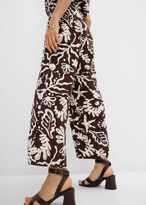 Jumpsuit i viskose med pent fall, bonprix