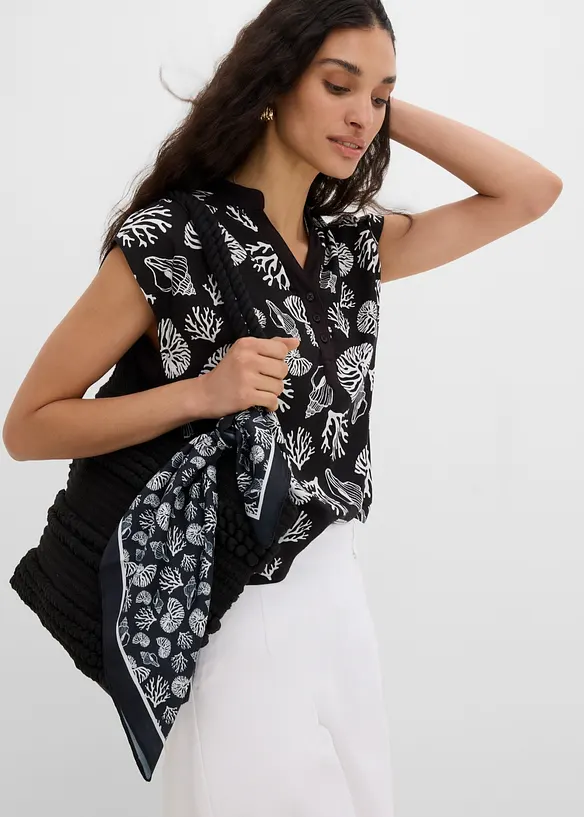 Bluse i myk viskose, bonprix