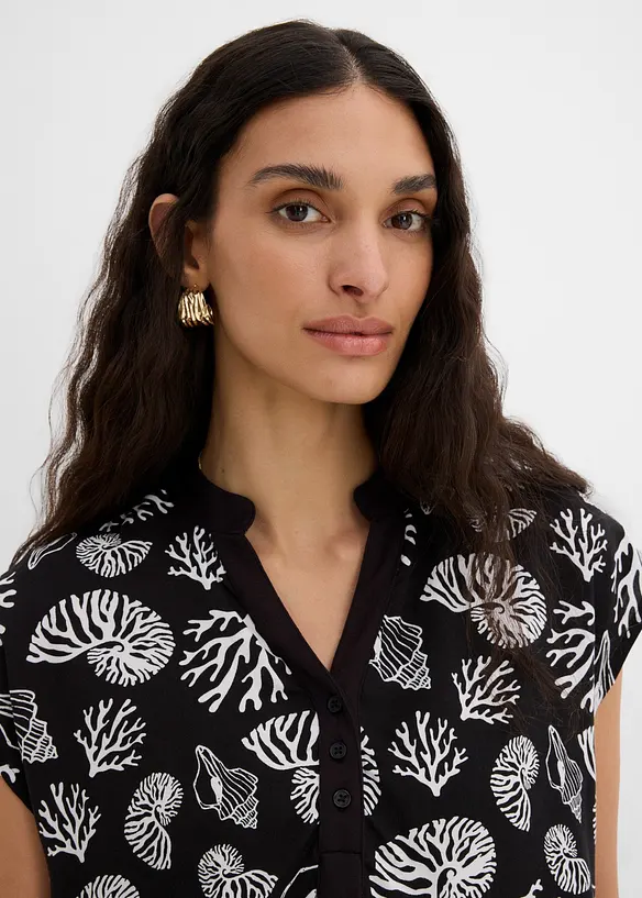 Bluse i myk viskose, bonprix