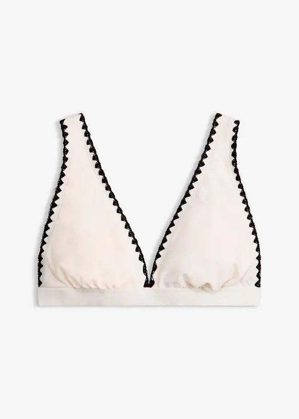 Bikinitopp med broderi, bonprix