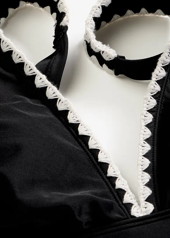 Bikinitopp med broderi, bonprix