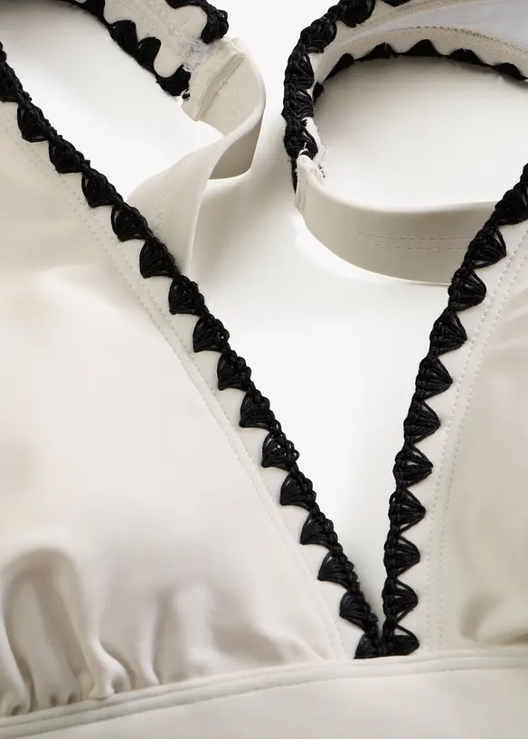 Bikinitopp med broderi, bonprix