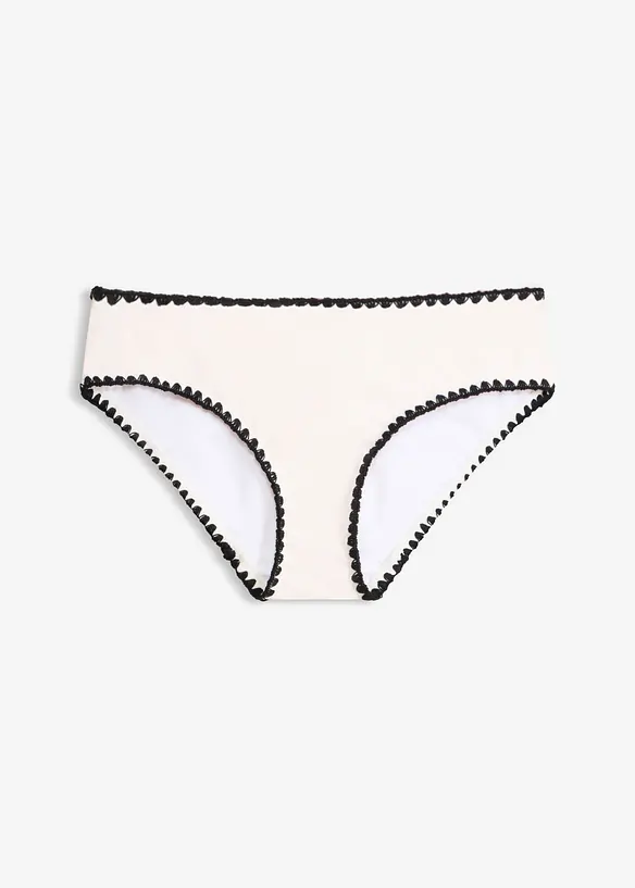 Bikinitruse med broderi, bonprix