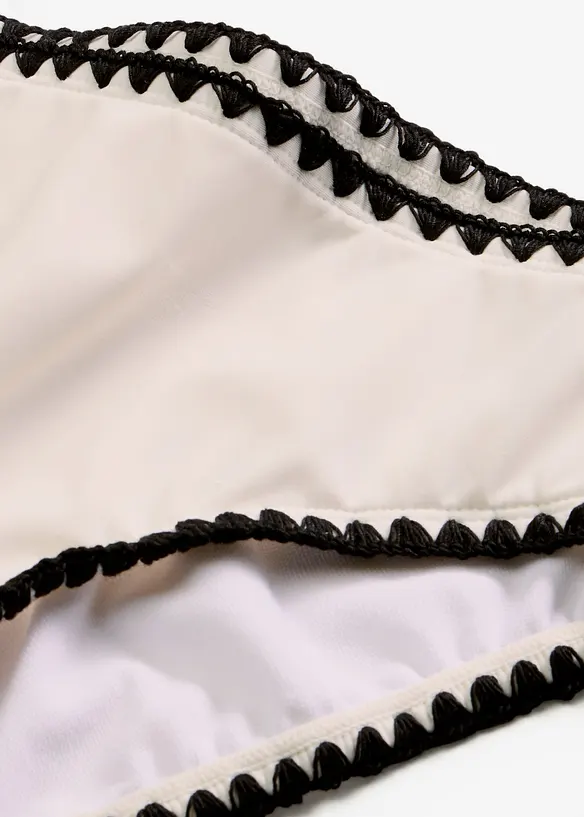 Bikinitruse med broderi, bonprix
