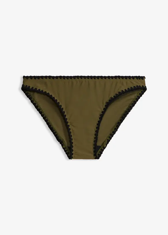 Liten bikinibukse med broderi, bonprix