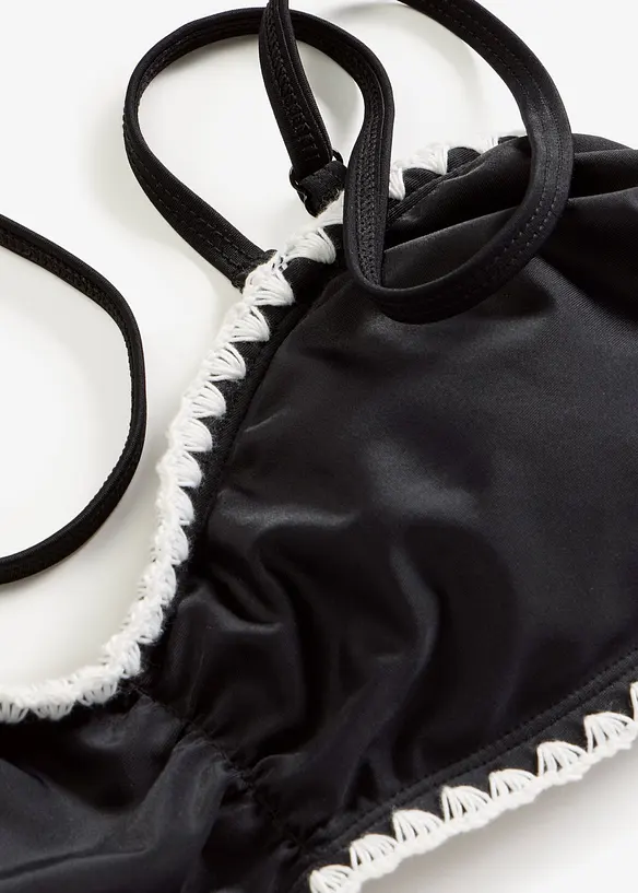 Bandeau-bikinitopp med broderi, bonprix