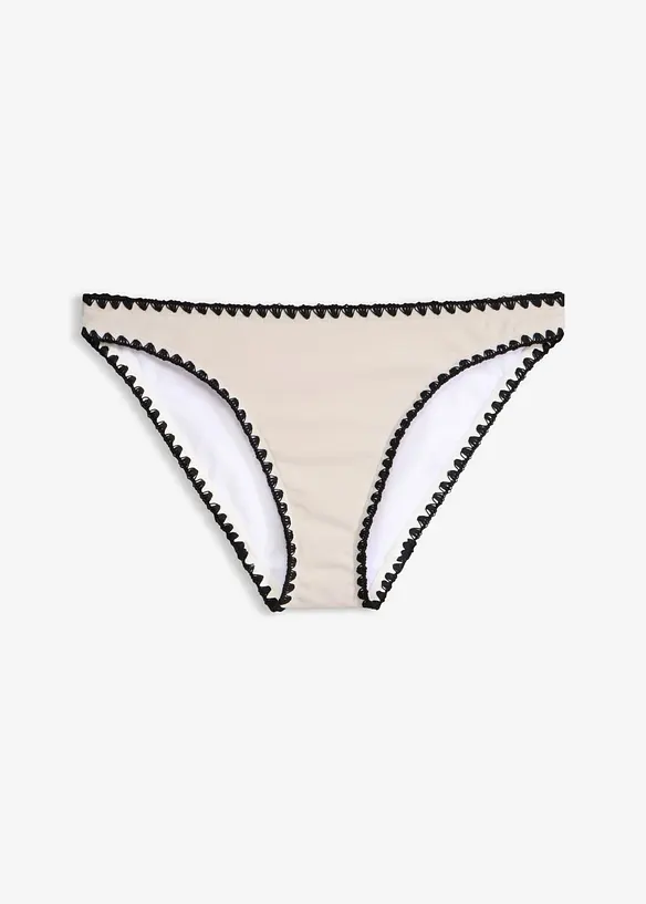 Bikinitruse med broderi, bonprix