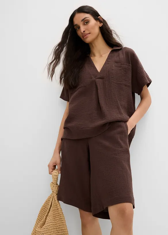 Pull on-bermudashorts i 100% bomull, bonprix