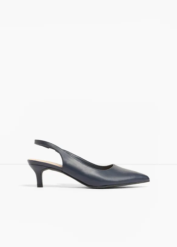 Slingbacks med kitten heels, bonprix
