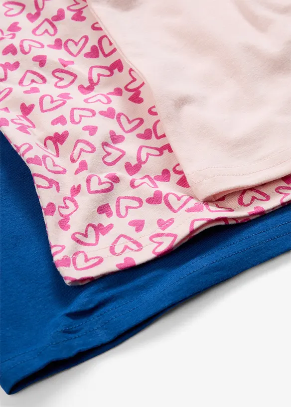 Singlet med myk bomull og satengsl&oslash;yfe (5-pack), bonprix