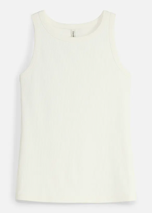 Singlet av ribbet, hurtigt&oslash;rkende materiale, bonprix
