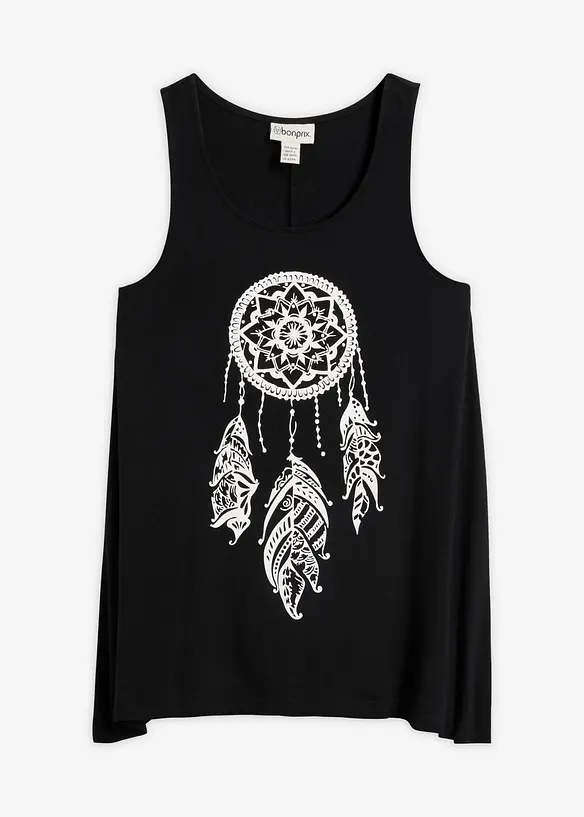 Lang topp med print, bonprix