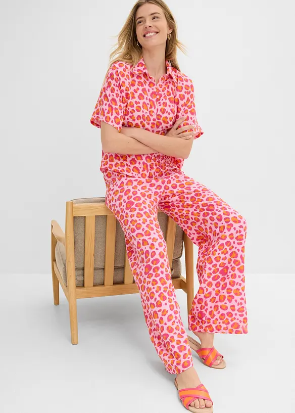 Pull on-bukse i luftig musselin, bonprix