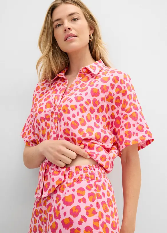 Pull on-bukse i luftig musselin, bonprix
