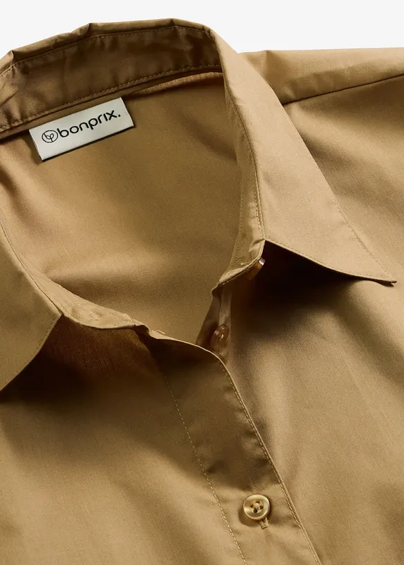 Kortermet bluse i poplin, bonprix