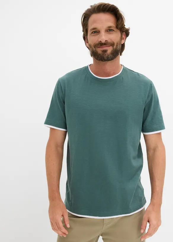 Slub T-skjorte, bonprix