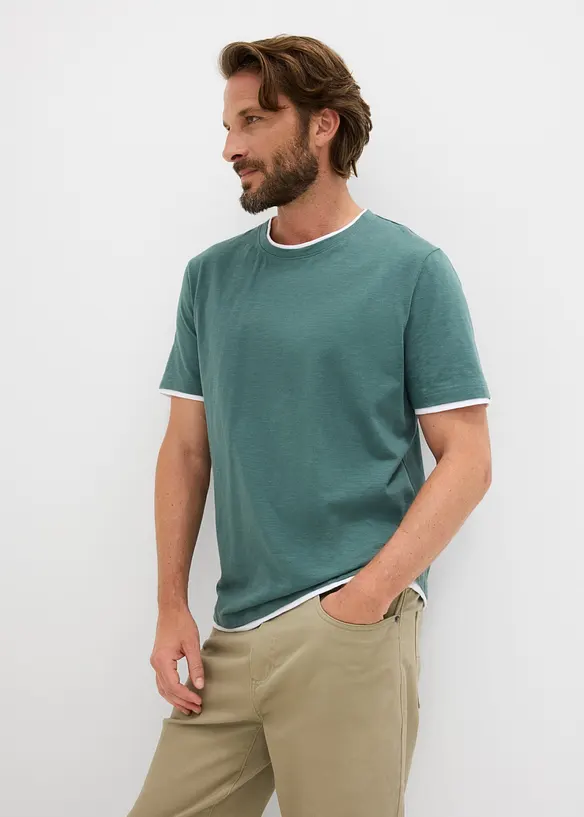 Slub T-skjorte, bonprix