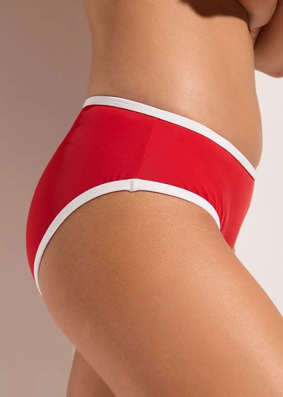 Bikinibukse med hvite kontrasts&oslash;mmer, bonprix