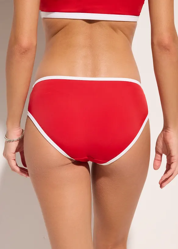 Bikinibukse med hvite kontrasts&oslash;mmer, bonprix
