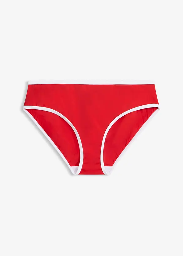 Bikinibukse med hvite kontrasts&oslash;mmer, bonprix