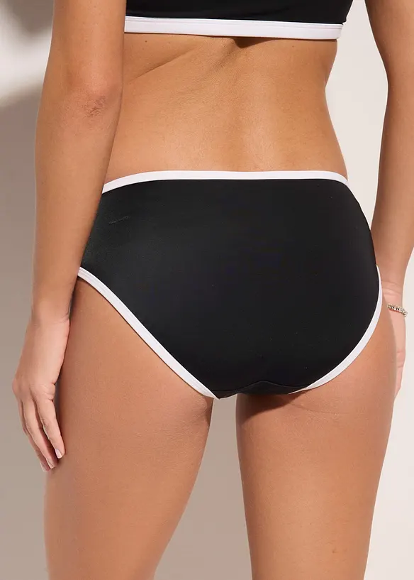 Bikinibukse med hvite kontrasts&oslash;mmer, bonprix