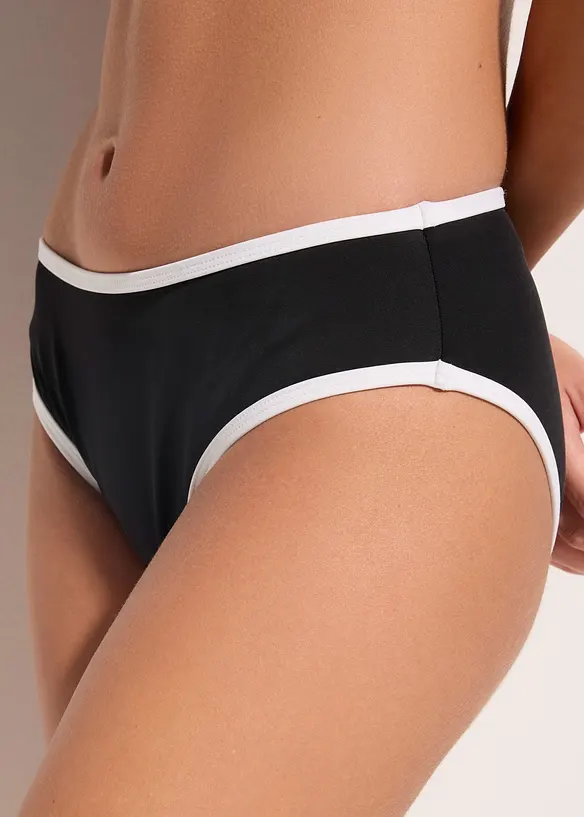 Bikinibukse med hvite kontrasts&oslash;mmer, bonprix