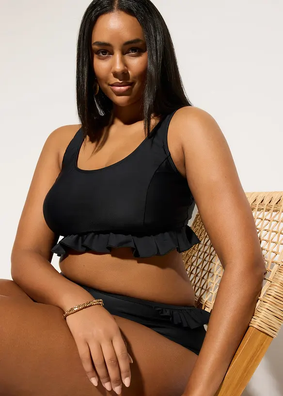 Dekkende bustier-bikinitopp, hurtigt&oslash;rkende, bonprix