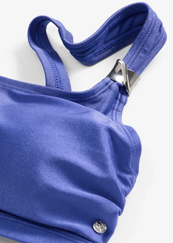 Bustier-bikinioverdel av materiale med glans, bonprix