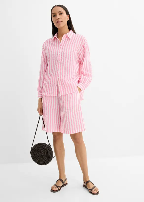 Musselin-bluse av 100% bomull, bonprix