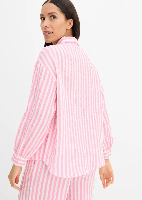 Musselin-bluse av 100% bomull, bonprix