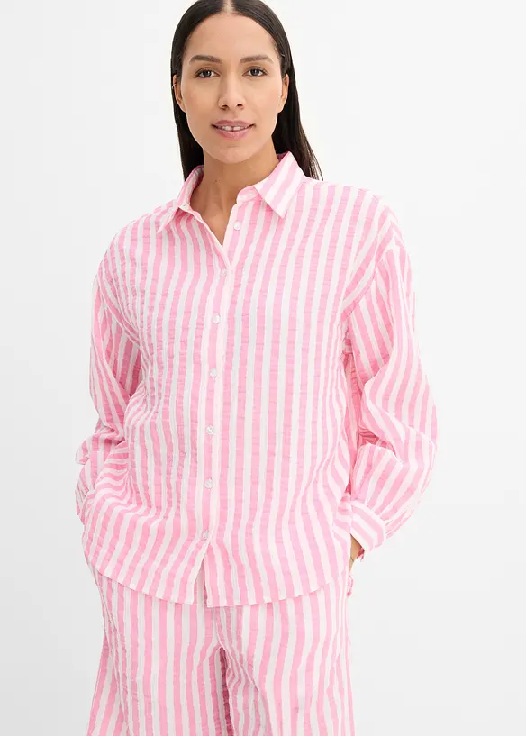 Musselin-bluse av 100% bomull, bonprix