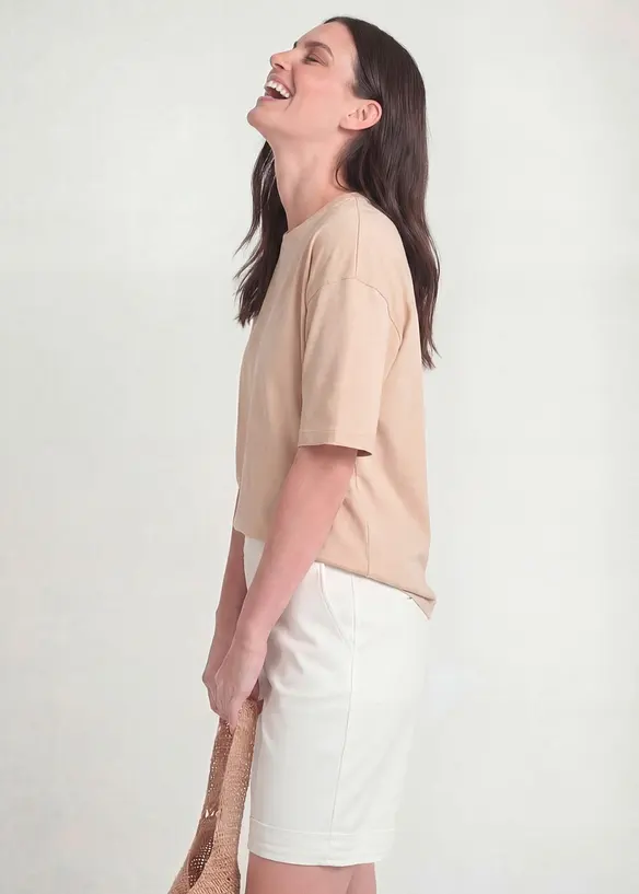 Bermudashorts i bomullsblanding, bonprix