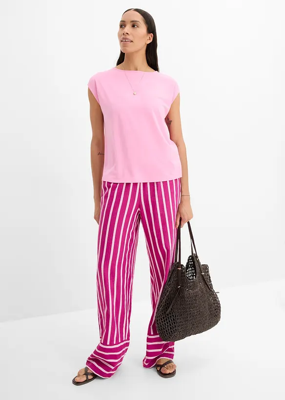 Oversized topp av myk viskosemiks, bonprix