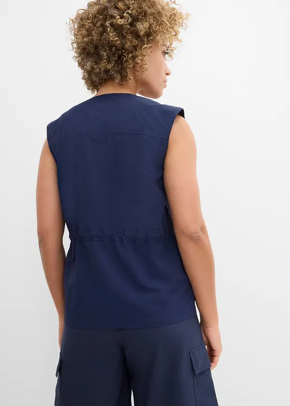 Vest med snor og stoppere i midjen, bonprix