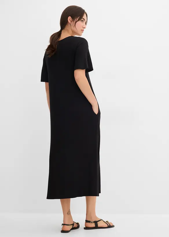 Jerseykjole i viskoseblanding, bonprix