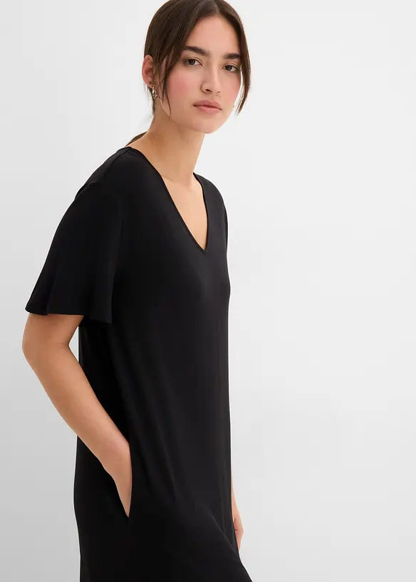 Jerseykjole i viskoseblanding, bonprix