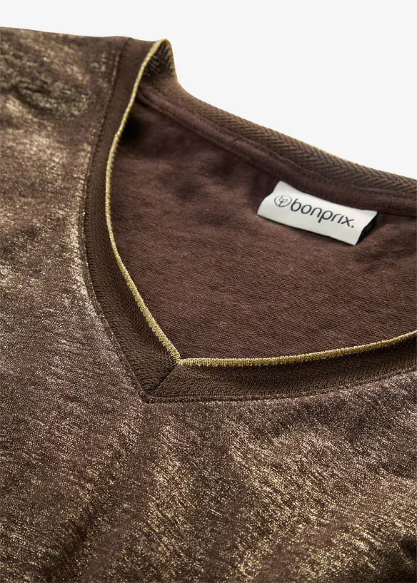 Lintopp med lurex, bonprix